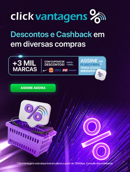 Sua vida em alta velocidade com a Clicknet